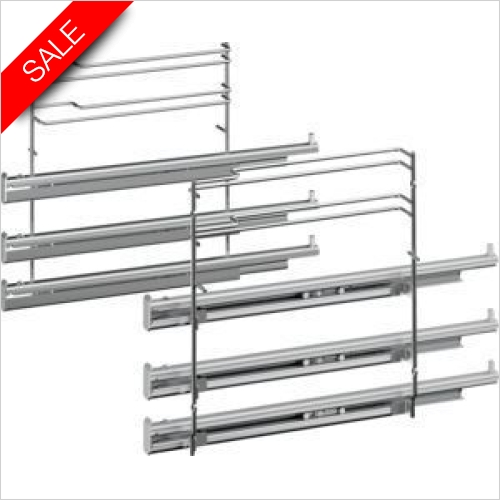 Bosch - Serie 8, 6, 4 Triple Level Telescopic Shelf Rails