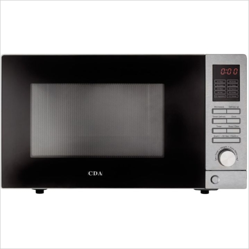 CDA - Freestanding Microwave Oven, LED Timer & Clock, 900W