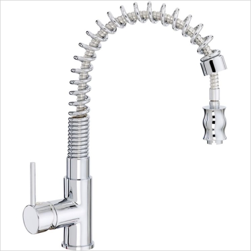 CDA - Contemporary Single Lever Tap With Pull Out Spray