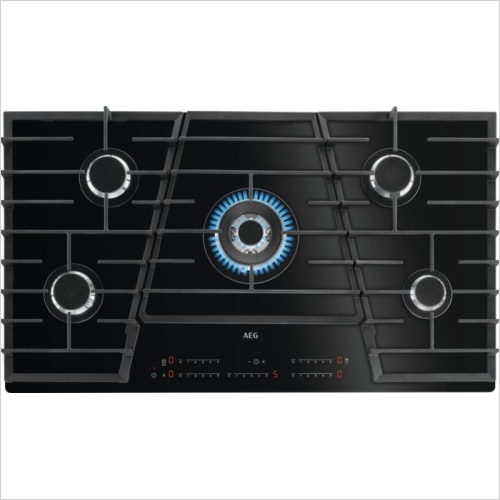 AEG - 90cm Touch Sure Gas On Glass Hob