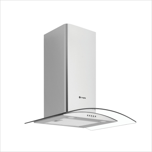 Caple - Curved Hood With Push Button Controls