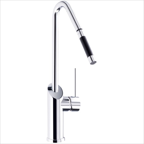 CDA - Contemporary Side Single Lever Tap With Swivel Spout
